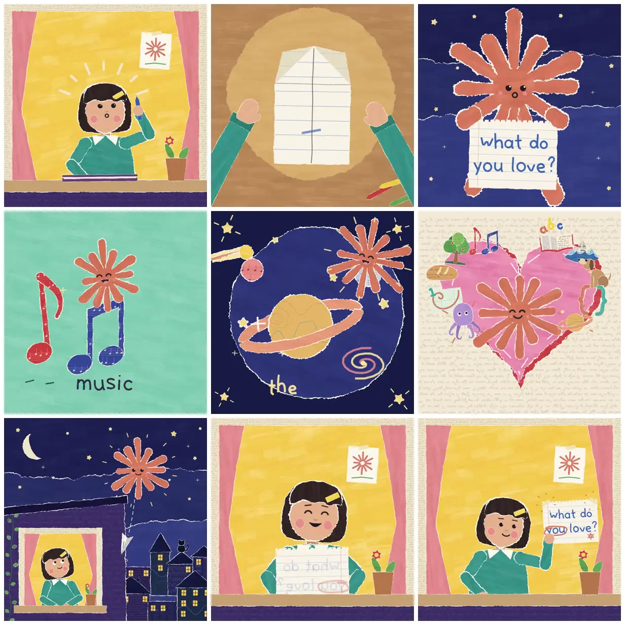 Nine frames from across A paper town asks what you love