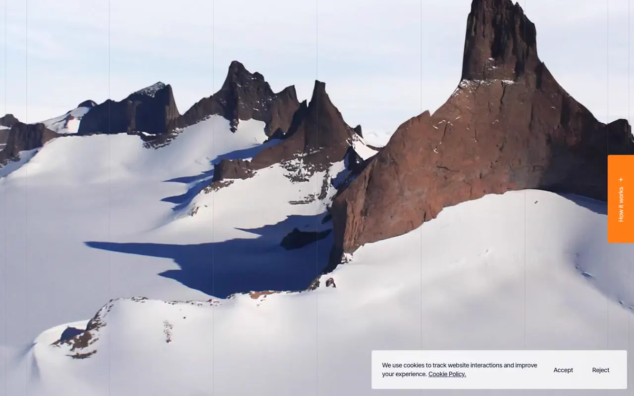 Frame from White Desert Antarctic journeys