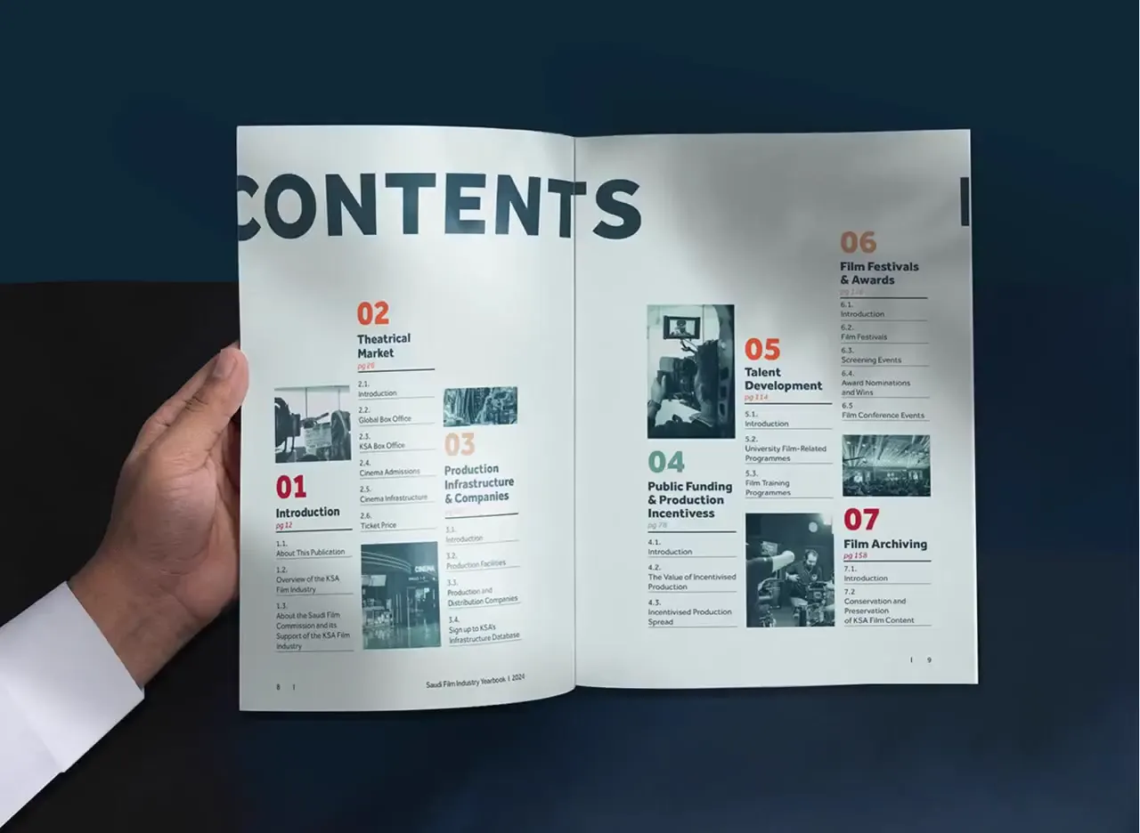 Frame from Saudi film industry yearbook