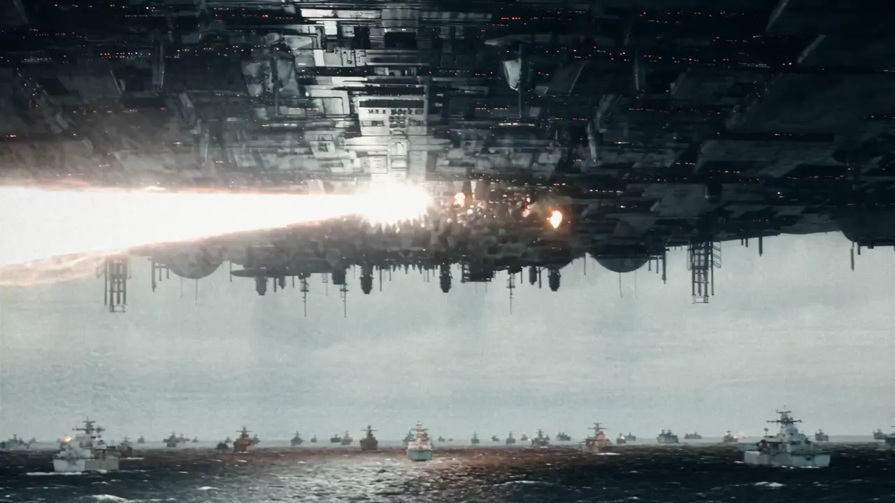 Frame from Sci-fi naval battle trailer