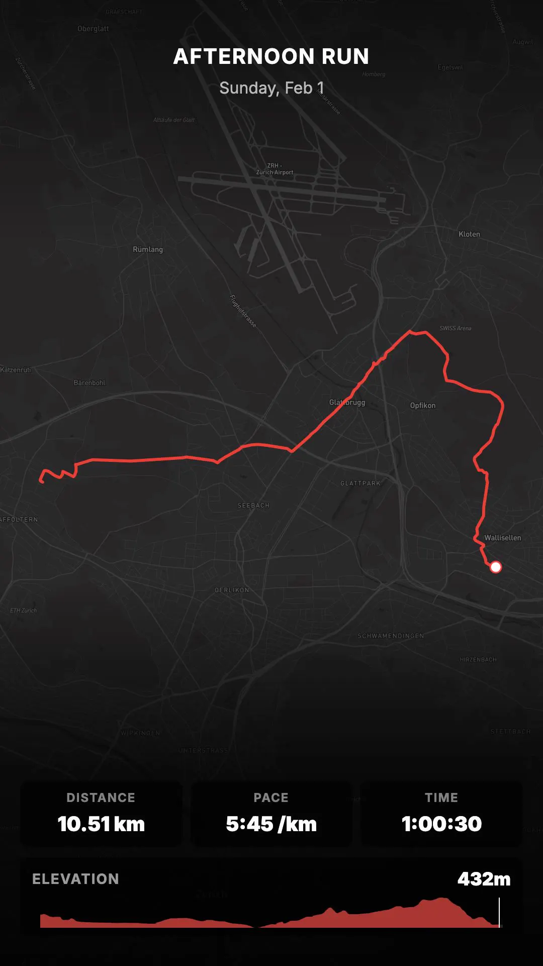 Frame from Strava run as an animated Instagram story