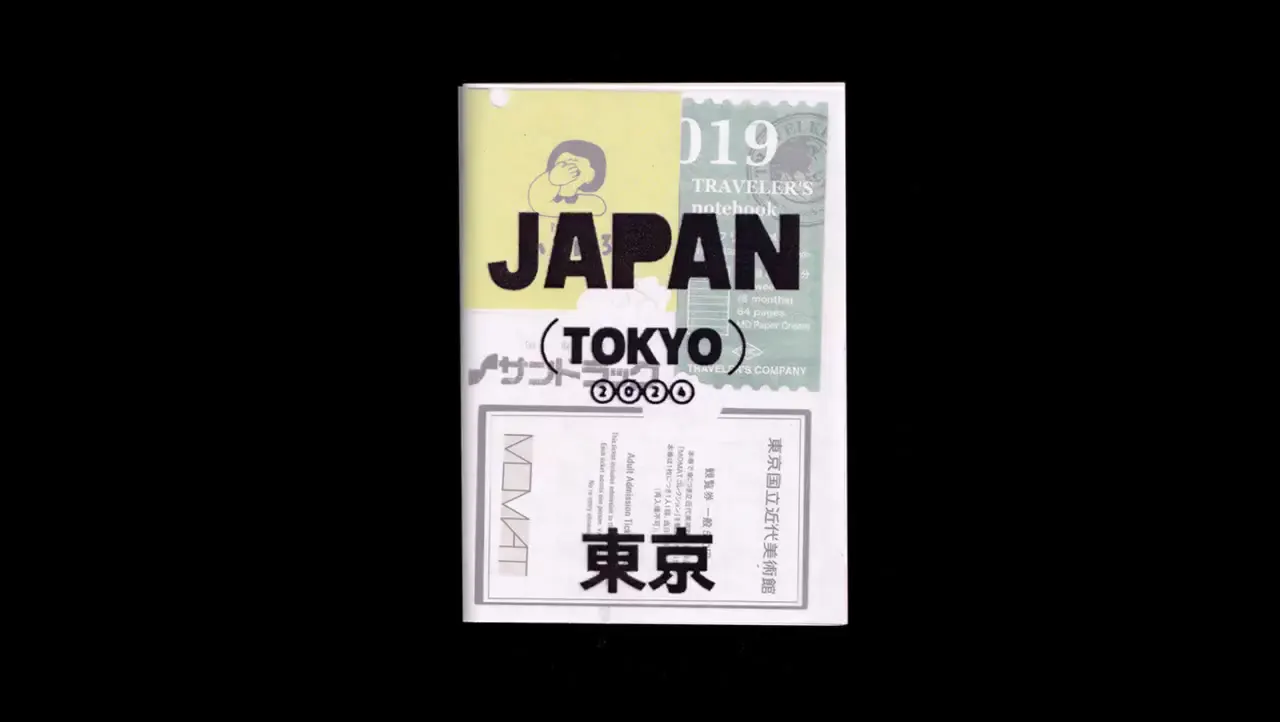 Frame from Tokyo receipts and notes