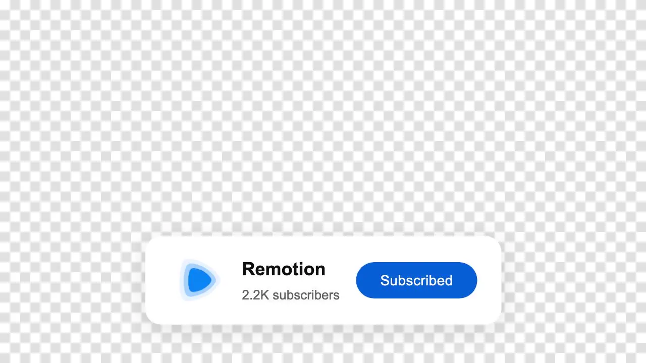 Frame from Transparent YouTube subscribe lower third
