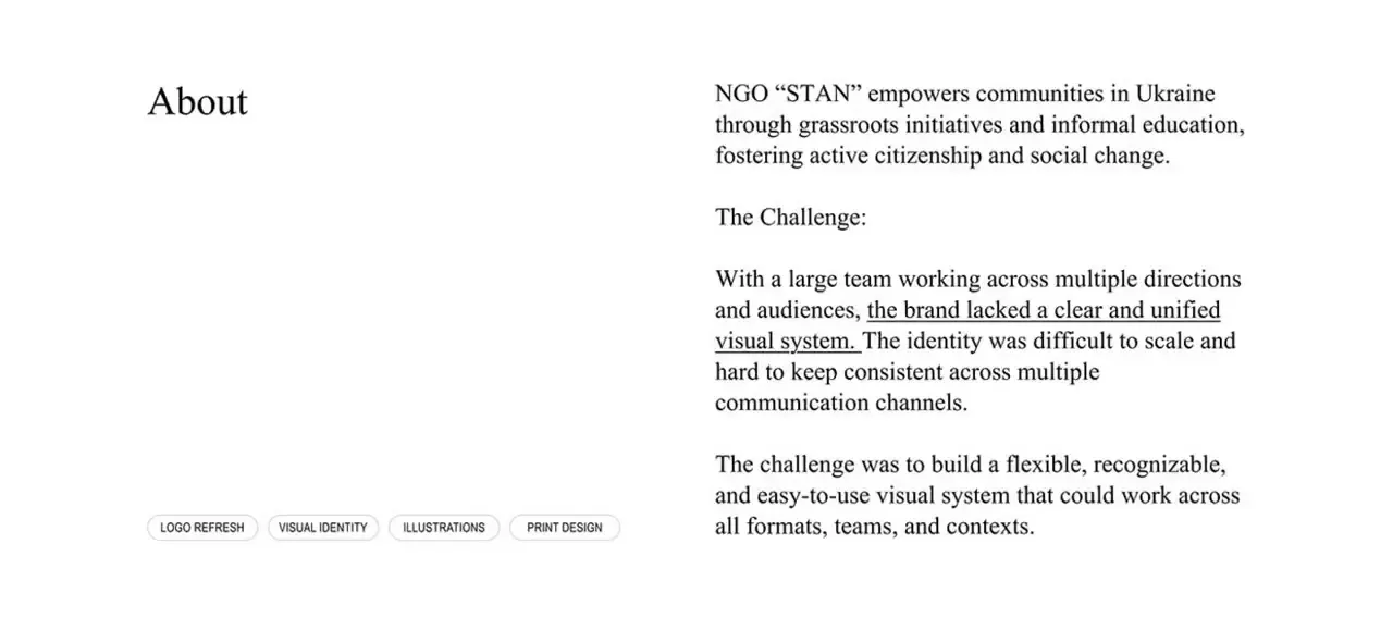 Frame from Community identity in color and line