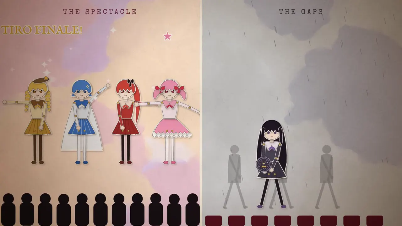 Frame from Video essay on Madoka Magica episode 10