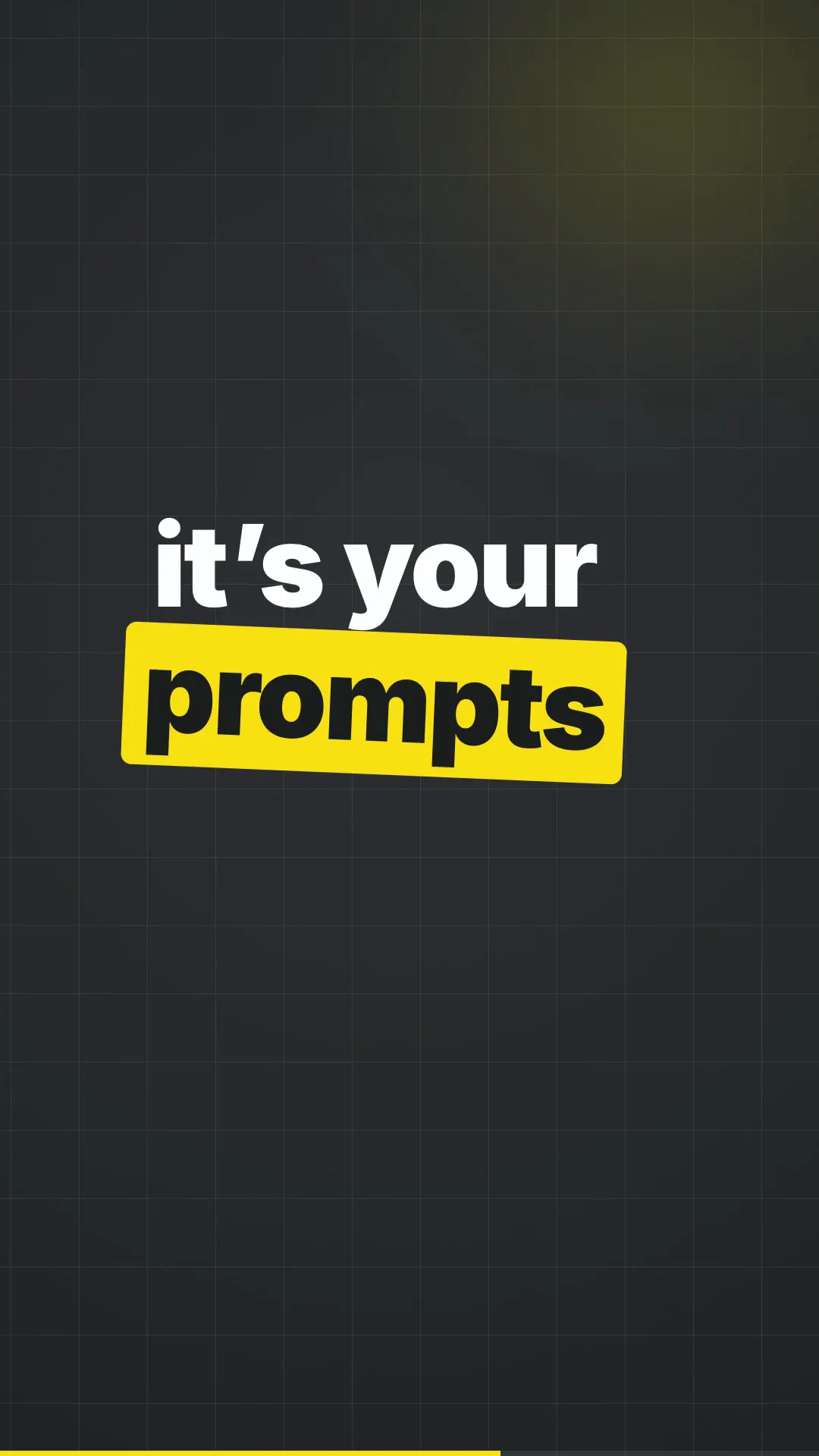 Frame from Vertical text hook with yellow highlights
