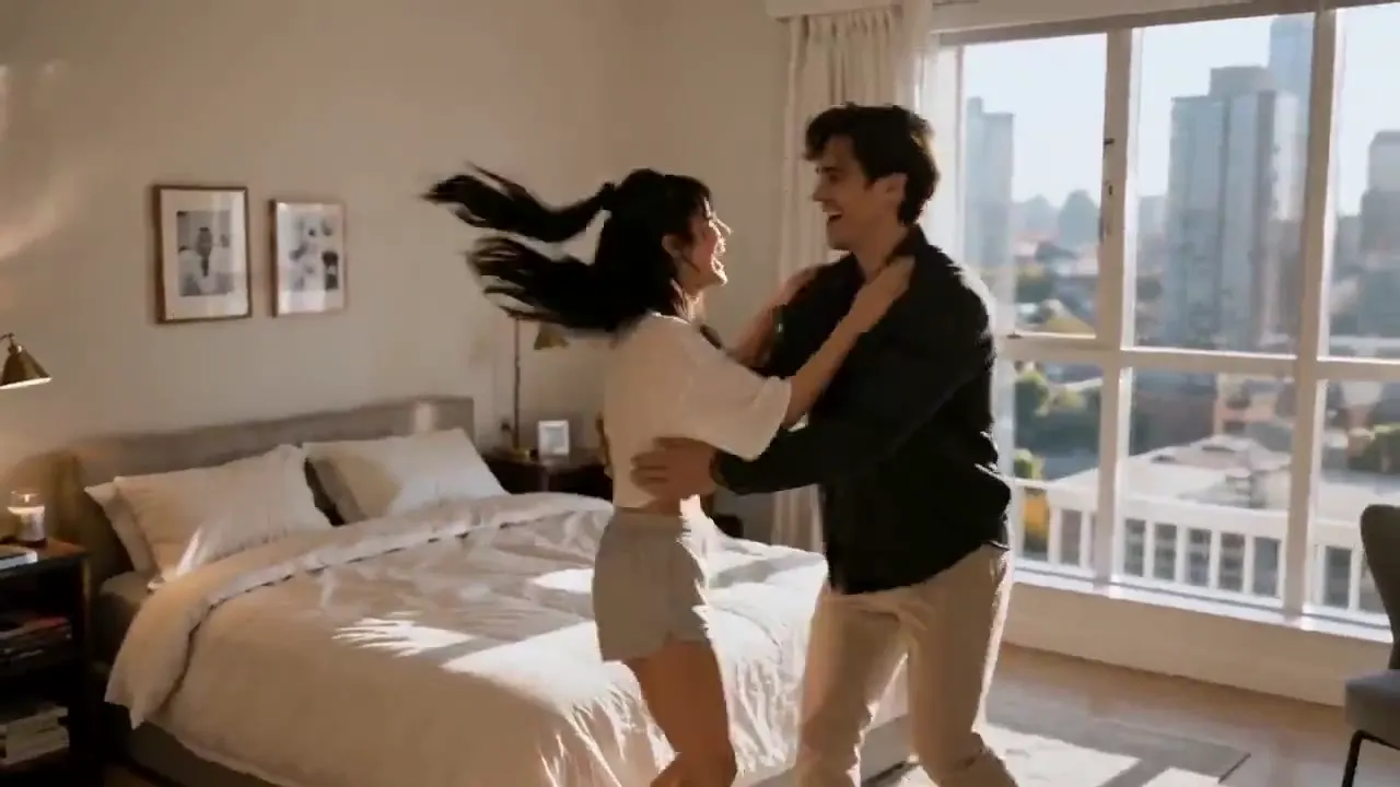 Frame from A couple getting ready for brunch