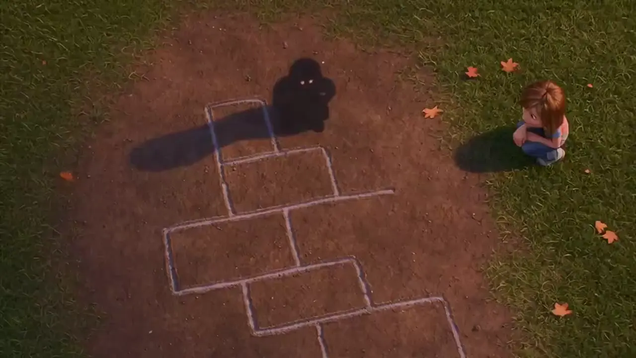 Frame from A girl and her mischievous shadow