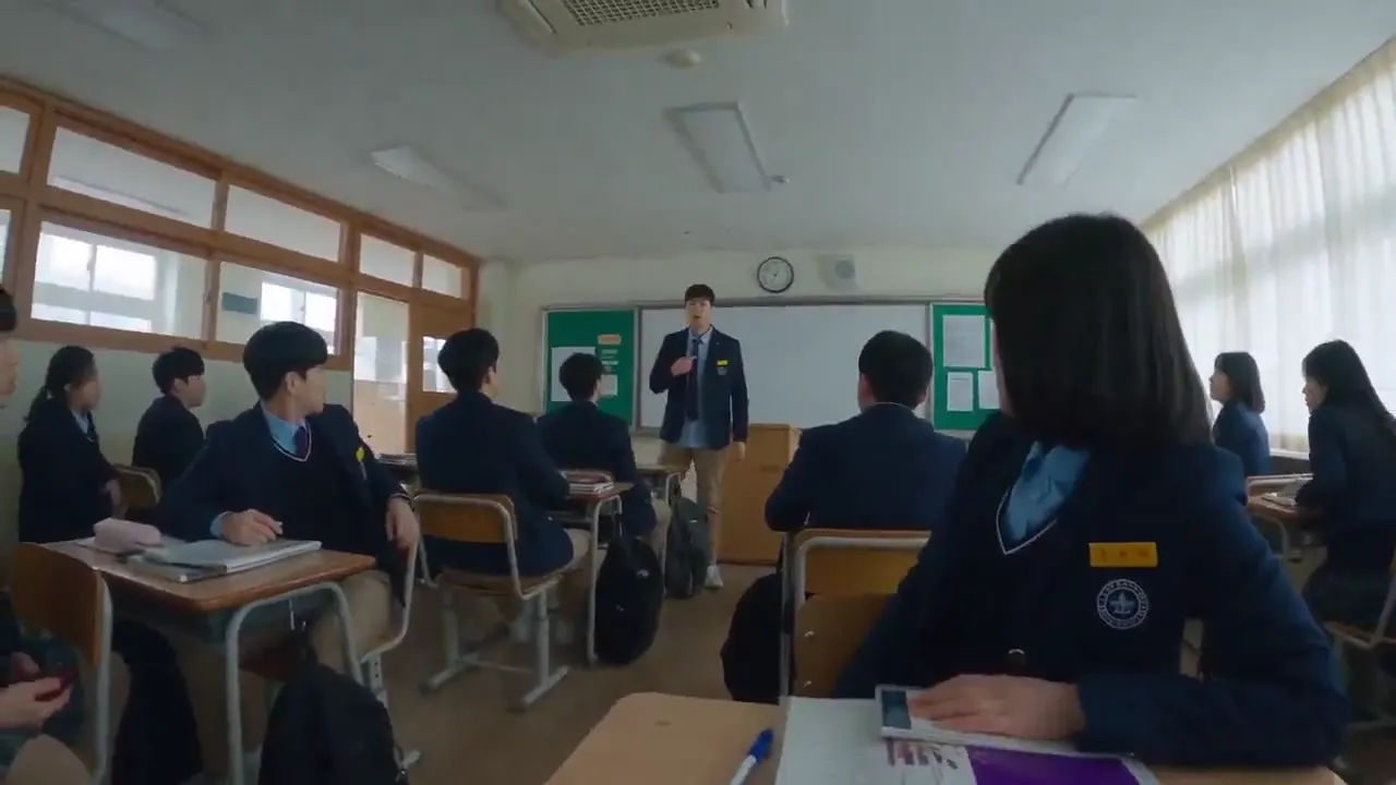 Frame from A school morning from a student's view