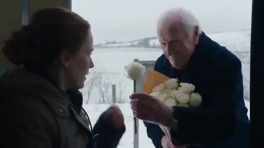 Frame from A white flower on the wrong train