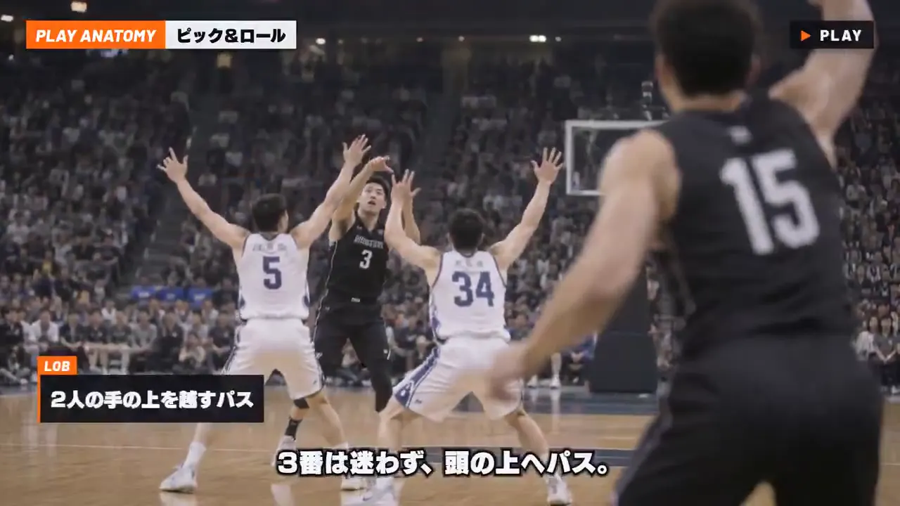 Frame from Basketball pick-and-roll breakdown