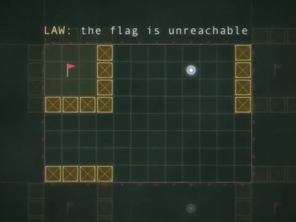 Frame from Bend intro with glowing diagrams