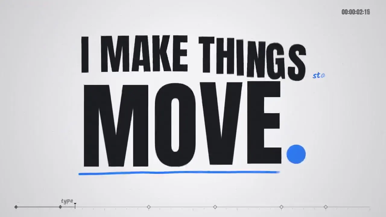 Frame from Blue dots and motion-design diagrams