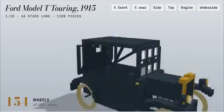 Frame from Brick-built Ford Model T assembly