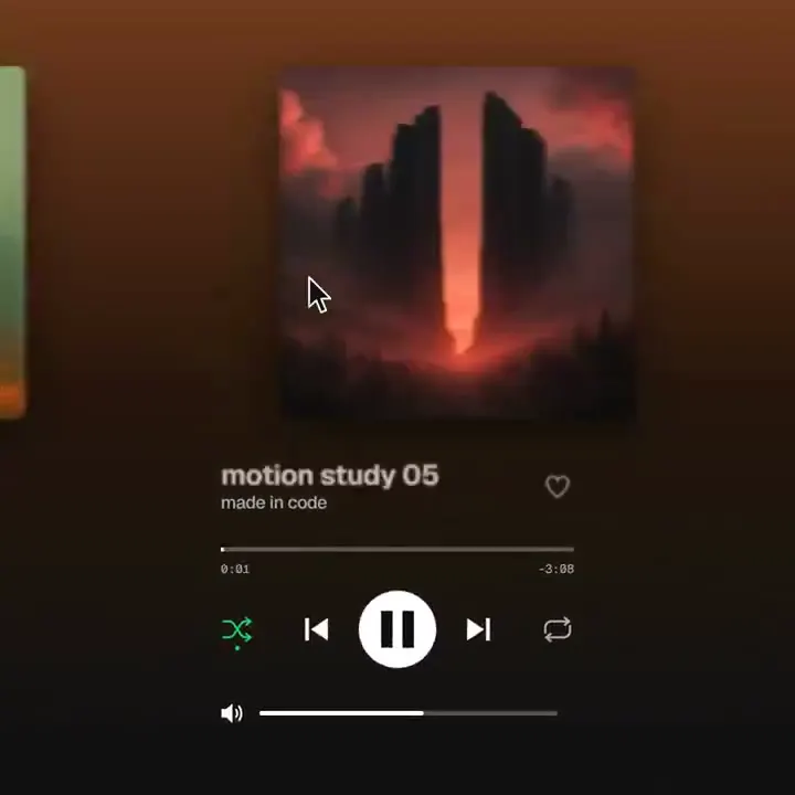 Frame from Chat, music player and green chart