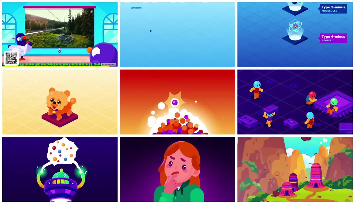 Nine frames from across Civilizations at microscopic scales