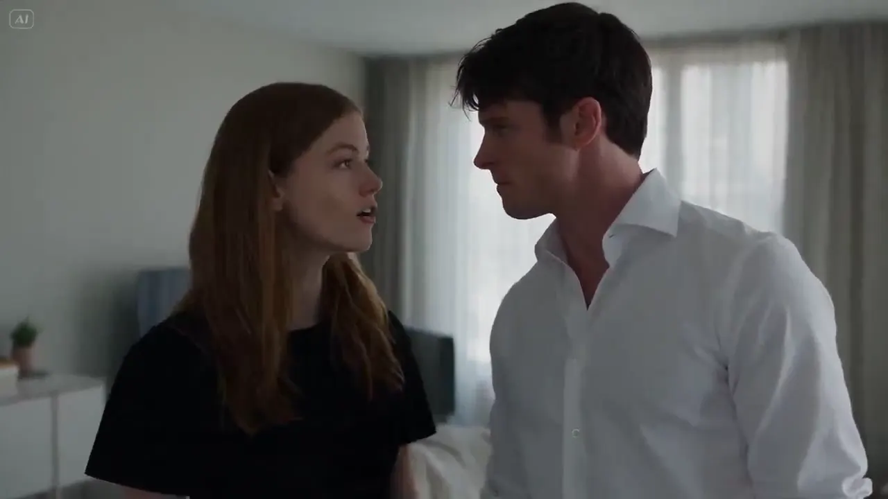Frame from Couple confronting each other at home