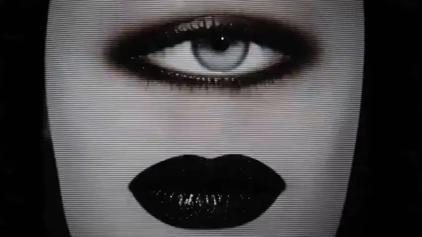 Frame from Cyan masks and CRT eyes