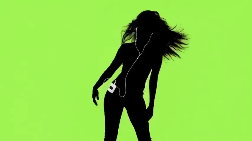 Frame from Dancer silhouettes on neon fields