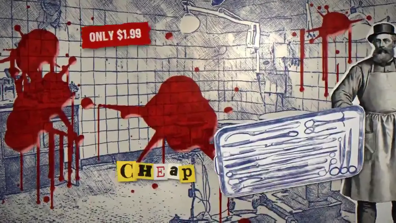 Frame from Deep dish pizza parlor collage