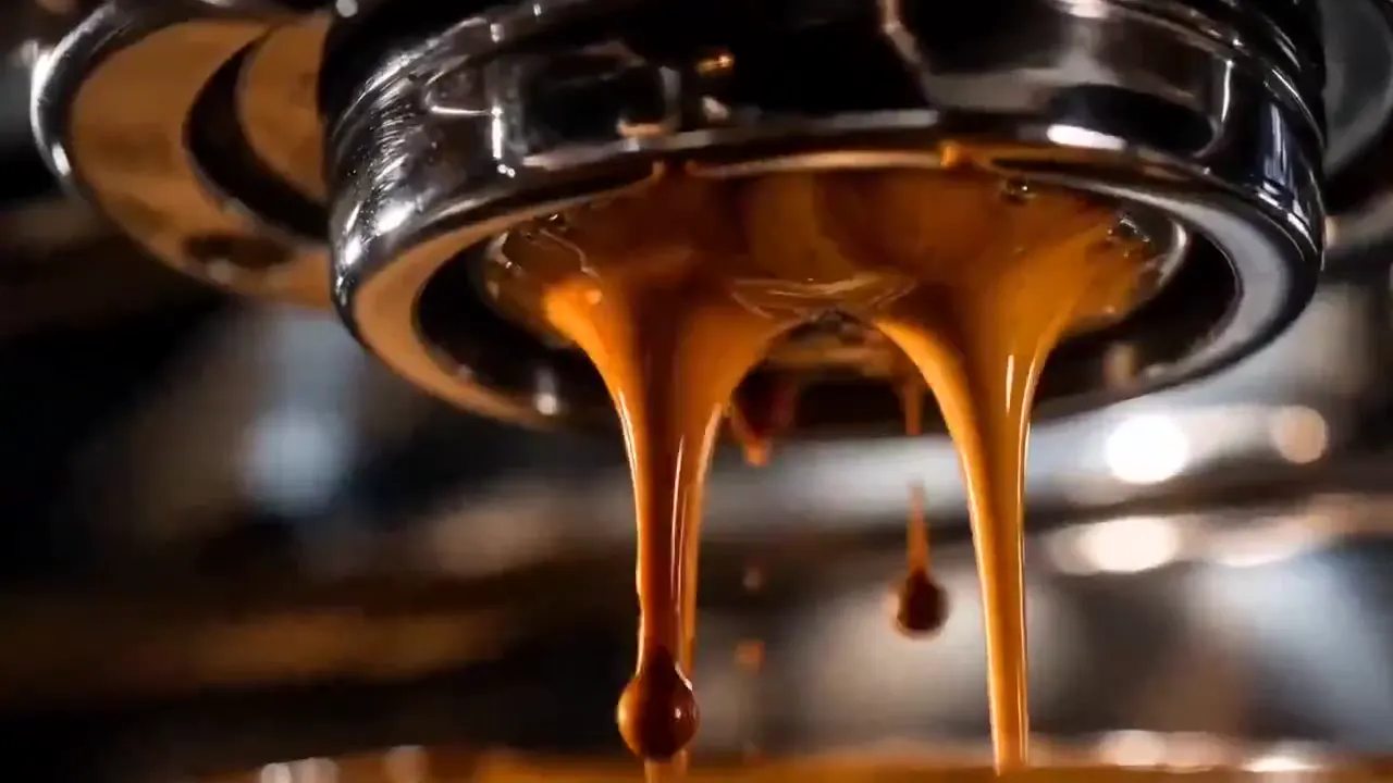 Frame from Espresso, milk and a finished latte
