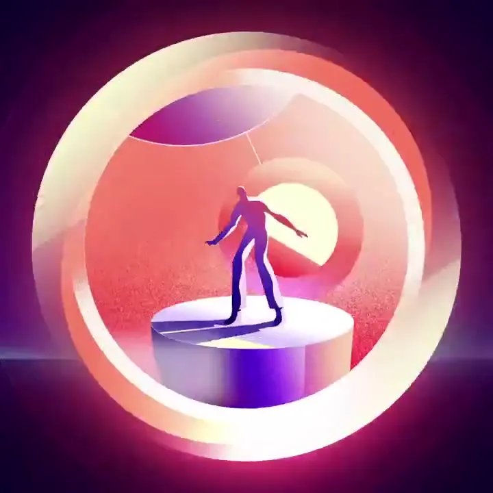 Frame from Figure in luminous geometric spaces