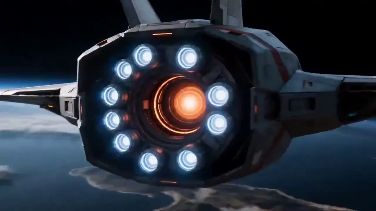 Frame from From thrown stone to spacecraft
