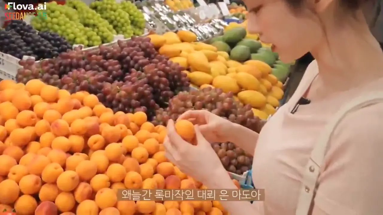 Frame from Fruit market trip and kitchen haul
