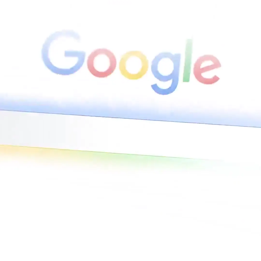 Frame from Google search icons and rainbow outlines