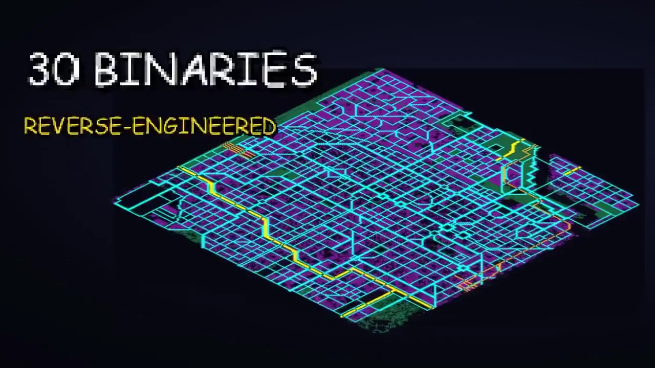 Frame from GTA mode in an isometric city
