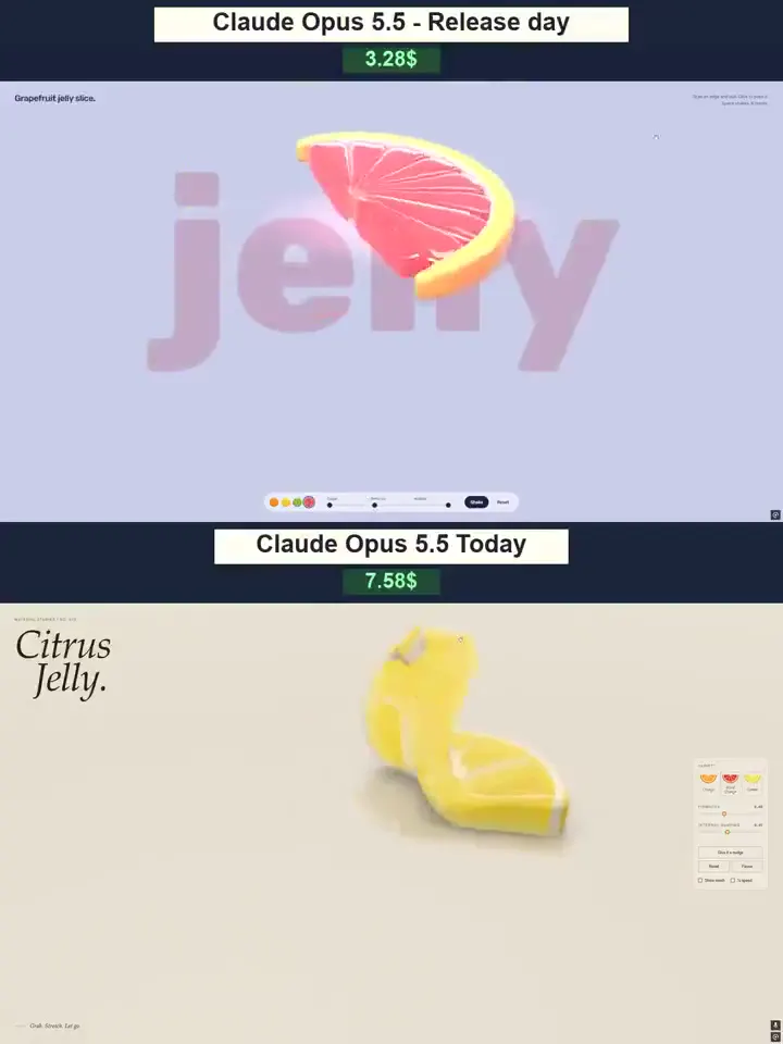 Frame from Gummy citrus slices on a cream stage