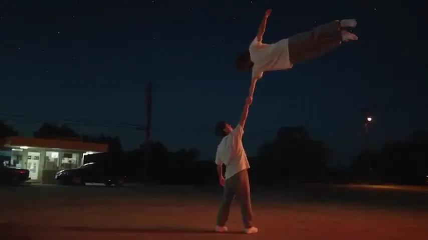 Frame from Hand-held levitation at night