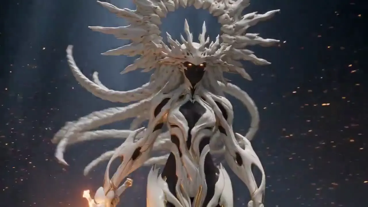 Frame from Ivory warrior and solar fire