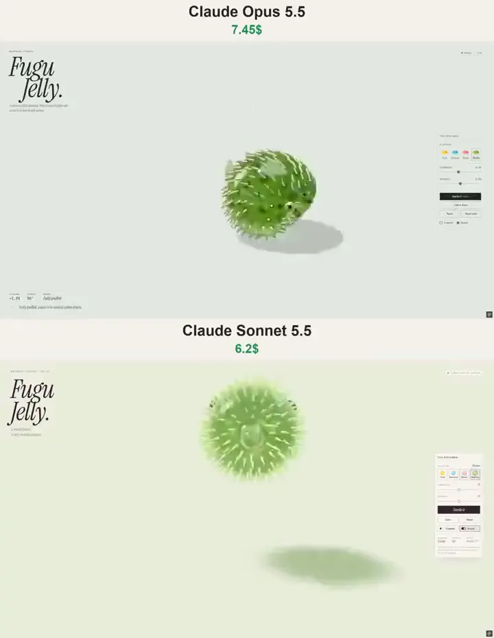 Frame from Jelly pufferfish in pastel settings