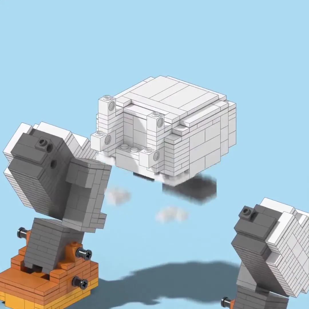 Frame from LEGO Microduck assembly and booklet