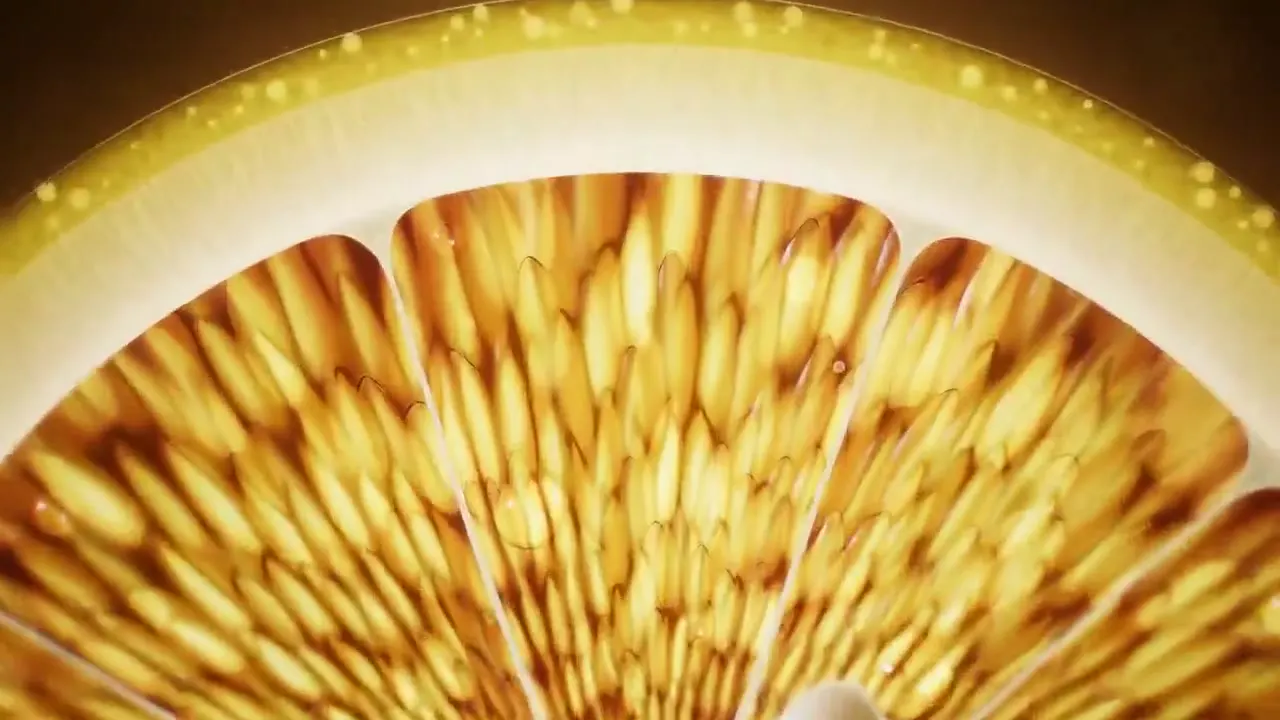 Frame from Lemon flesh and molecular structures
