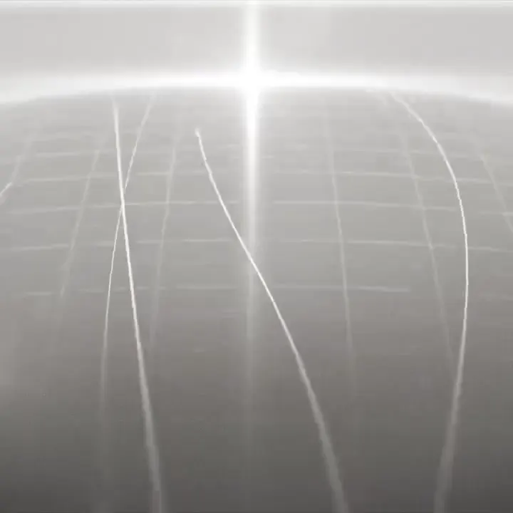 Frame from Luminous curves and translucent waves