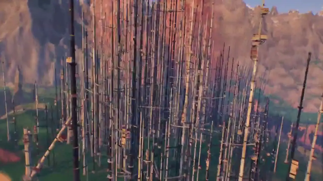 Frame from Monuments in a surreal canyon