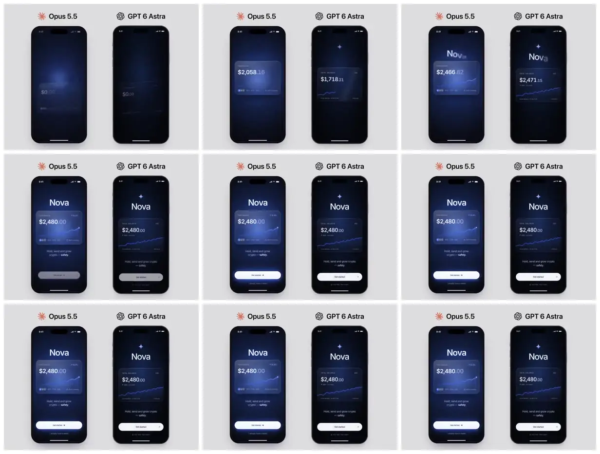 Nine frames from across Nova wallet welcome screens
