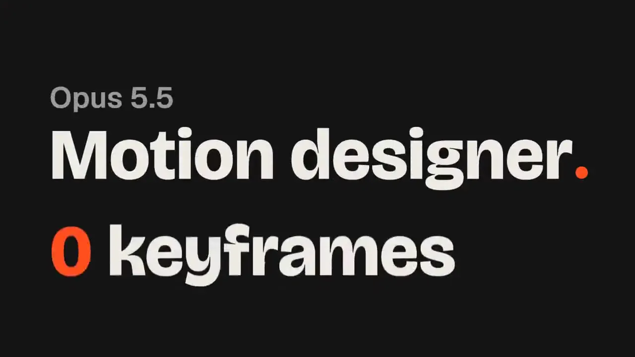 Frame from Orange dot and motion design type