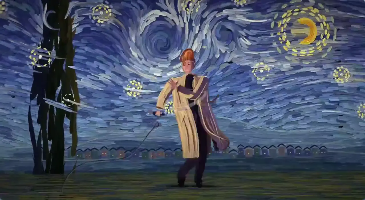 Frame from Painted singer in changing art worlds