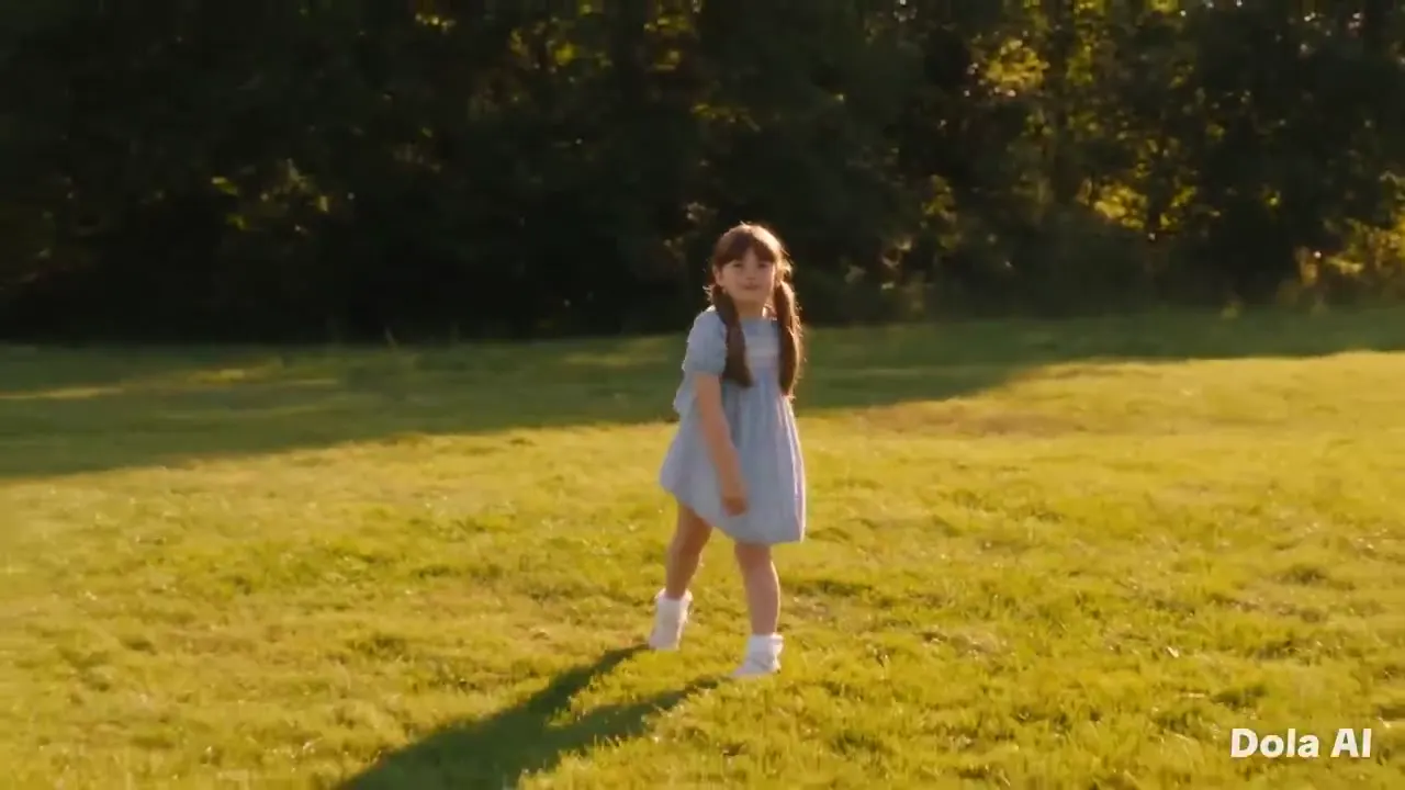 Frame from Paper plane in a sunlit field