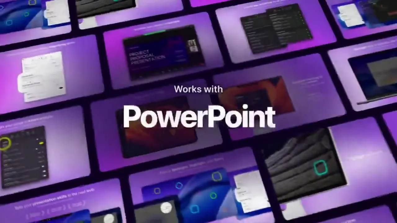 Frame from Presentify annotation tools in purple