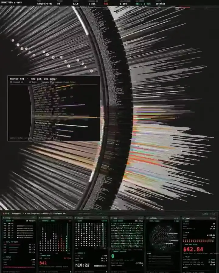 Frame from Radial networks and task metrics