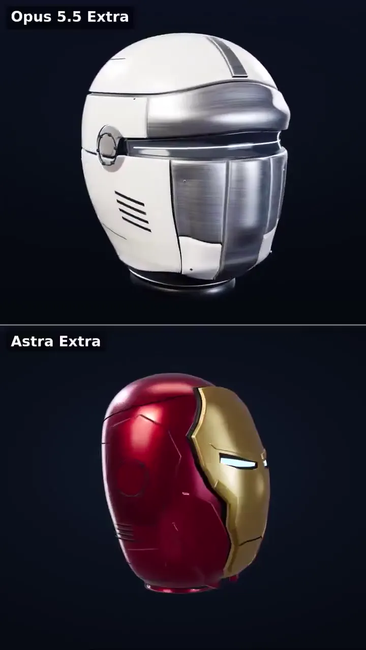 Frame from Red-and-gold helmet comparison