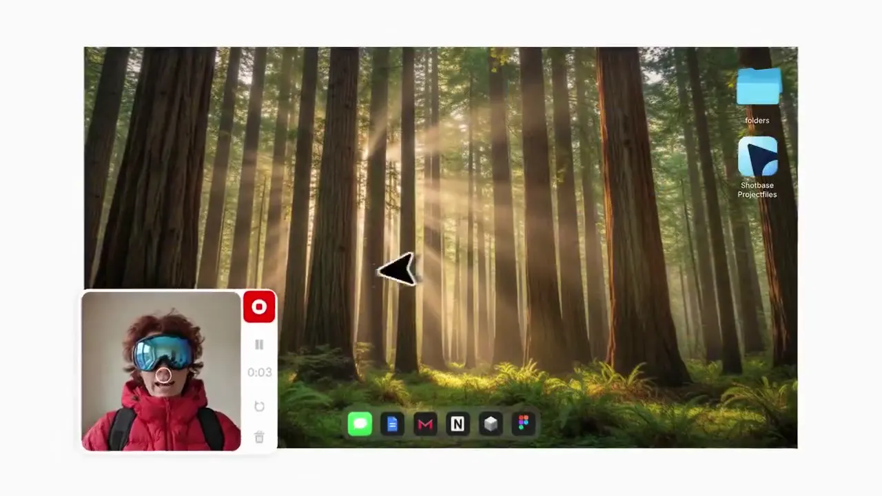 Frame from Shotbase capture and sharing cards