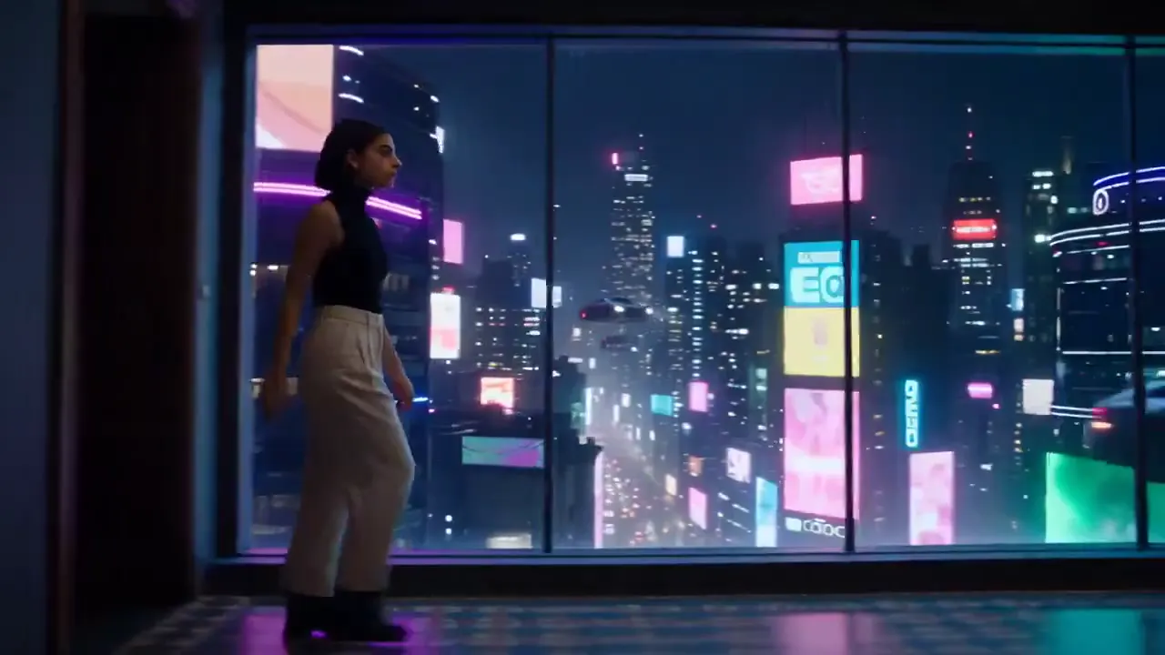 Frame from Six rooms beyond wooden doors