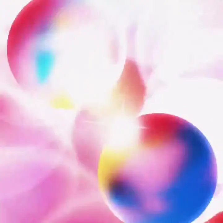 Frame from Solimar spheres on a sunset surface