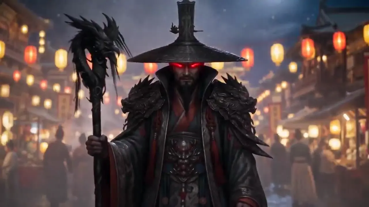 Frame from Sword duel beneath red lanterns