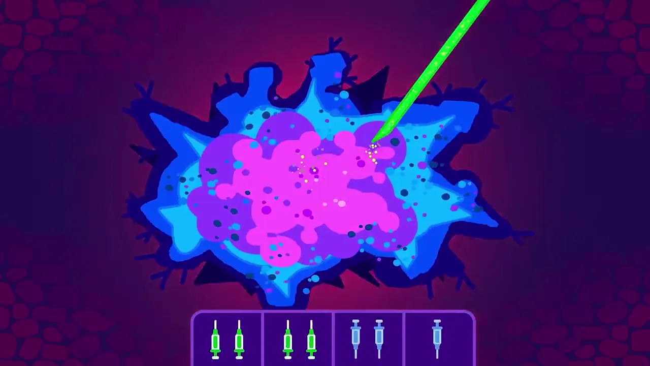 Frame from Viruses against cancer cells